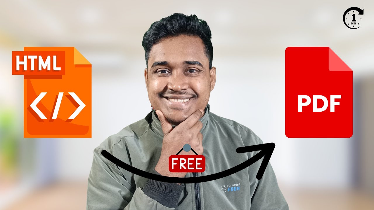 Quick & Easy Guide: Convert HTML to PDF in Just 1 Minute ⏱️