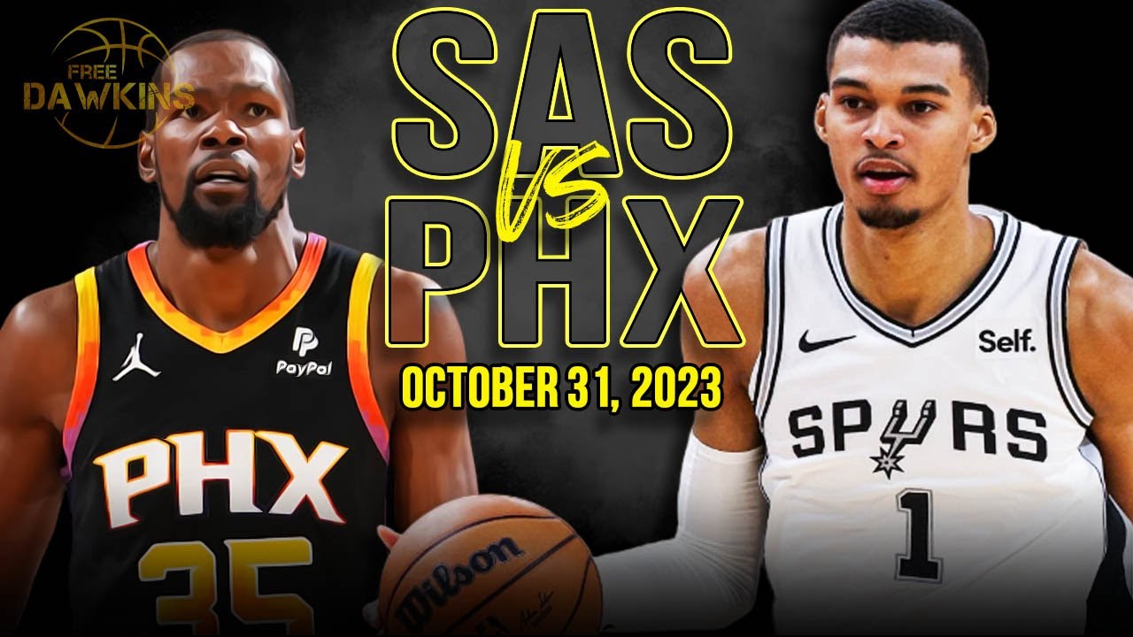 San Antonio Spurs vs Phoenix Suns | Full Game Highlights – October 31, 2023 🏀