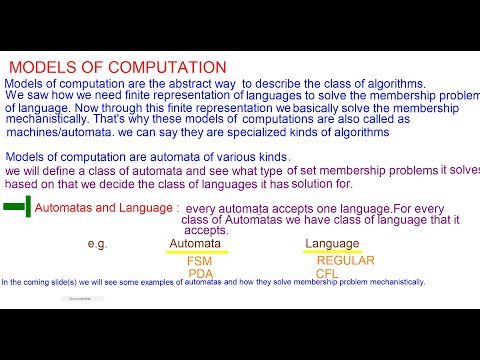 Theory Of Computation 2 : Introduction to Model Of Computations