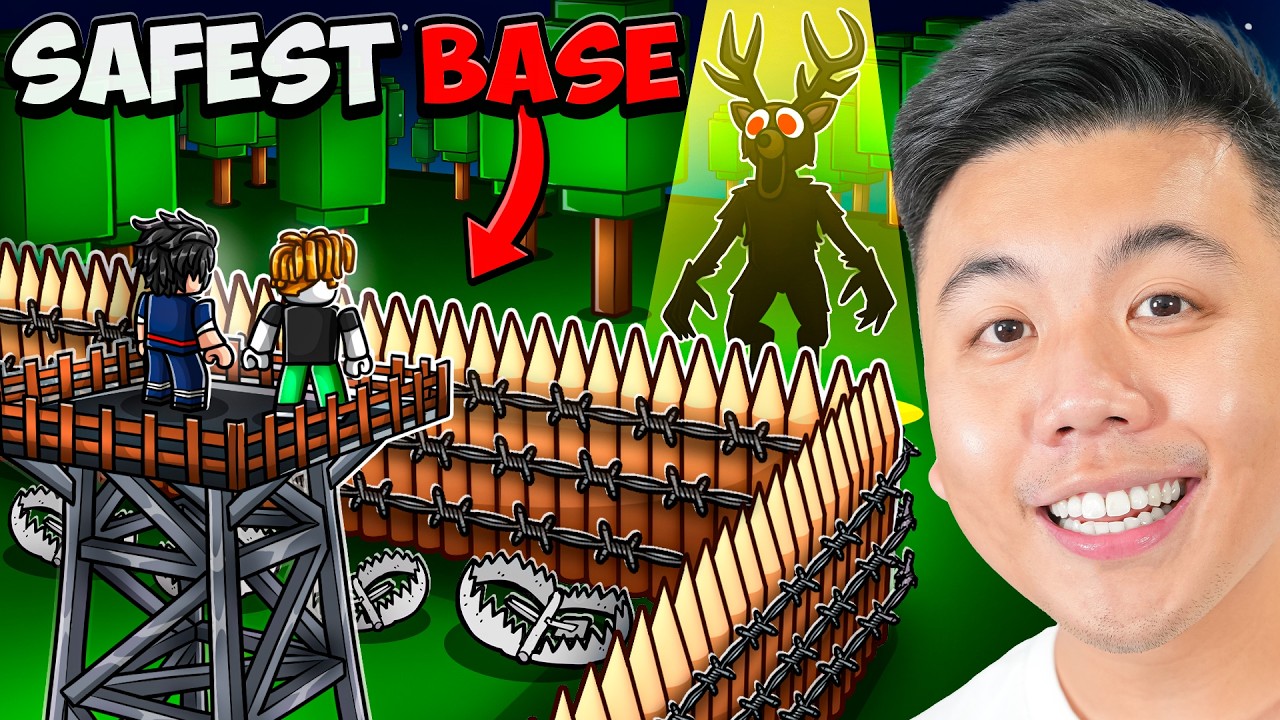 Built the Safest Base in 99 Nights Forest 🏕️