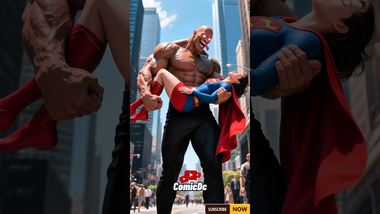 The Rock Kidnaps Superwoman & Beats Young Superman! 😱
