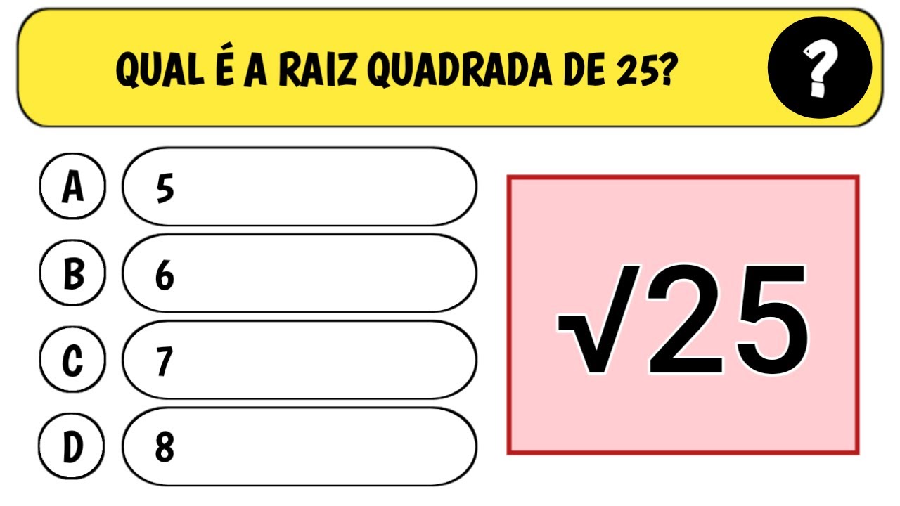 Desafie-se com 12 Perguntas de Matemática sobre Raiz Quadrada! 🧮