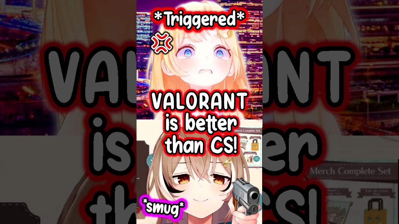 Ame Reacts to Mumei's Valorant vs CS Take 🎮