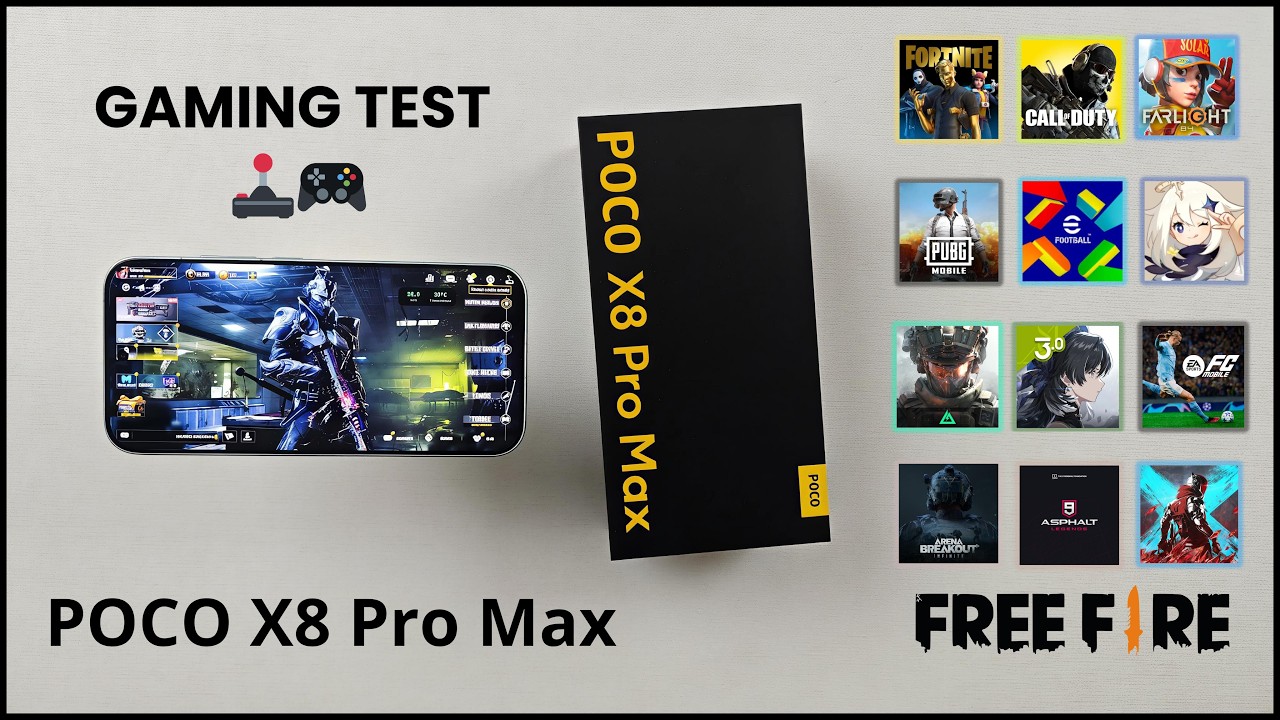 POCO X8 Pro Max: Gaming & Battery Test 🎮🔋