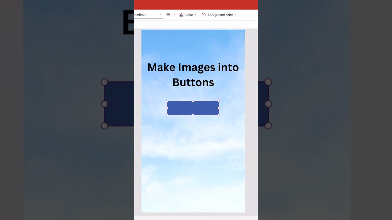 Power Apps - Use an image as a button