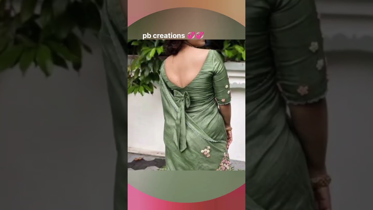 Trending Backless Bow Blouse Designs🔥
