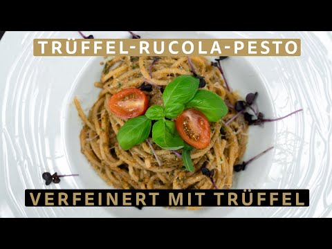Pesto selbst machen: Trüffel-Pesto mit Rucola I Schnelles Pasta-Rezept I Die Trüffelmanufaktur