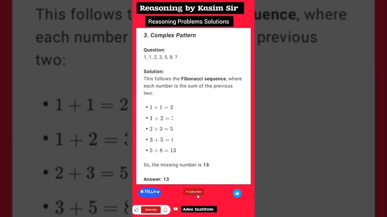 Number Series Tricks with Kasim Sir ๐