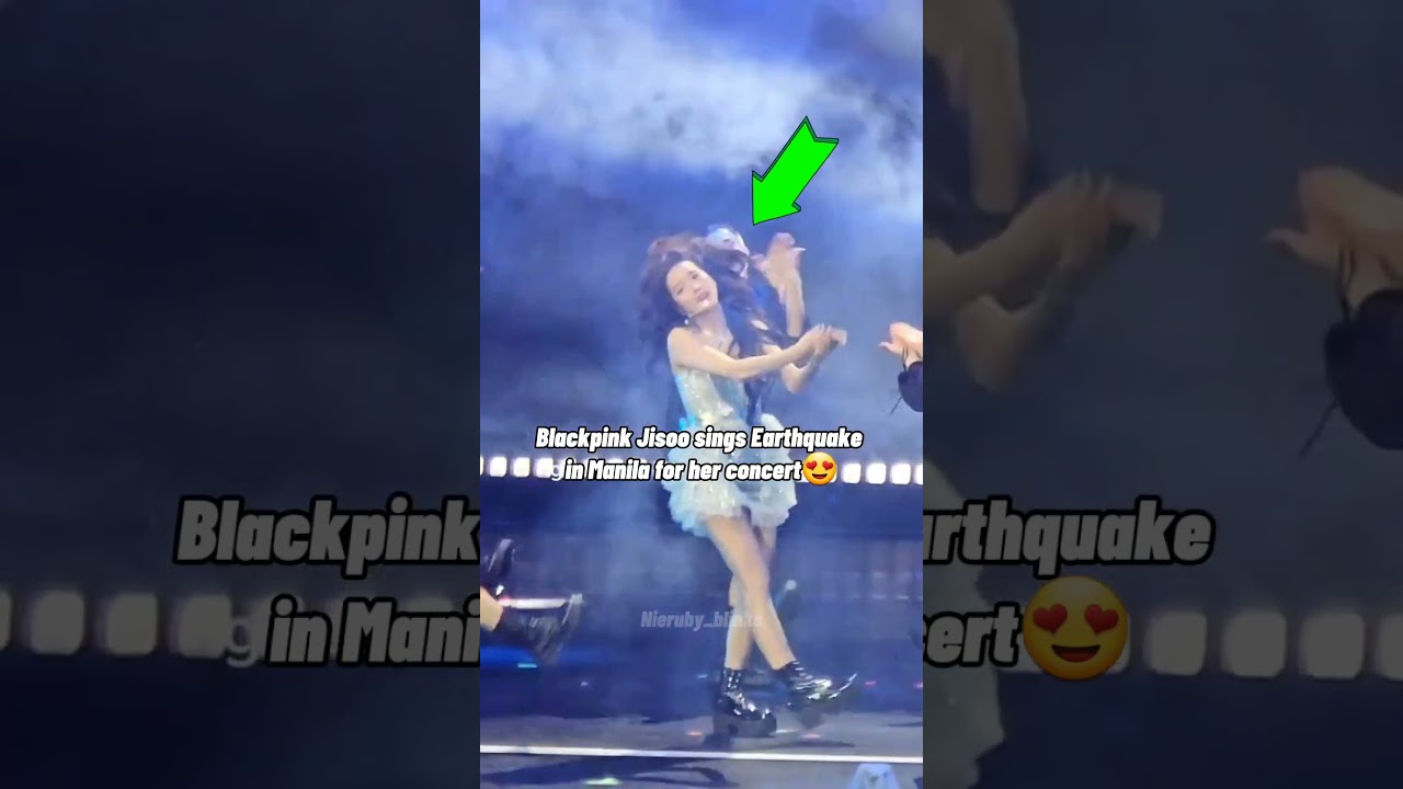 Jisoo Stuns Manila with Live Performance of 'Earthquake' 🎶