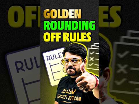 Golden Rounding Off Rule 🤩😃 #jee #jee2025 #jeemains #jeeadvanced #shorts #education #learning #iit