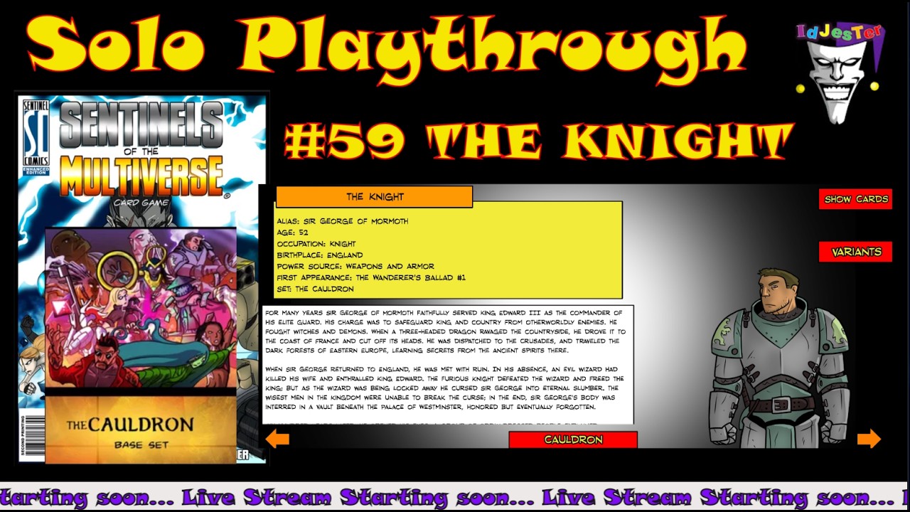 Tutorial Series For Sentinels of the Multiverse Hero #59 THE KNIGHT