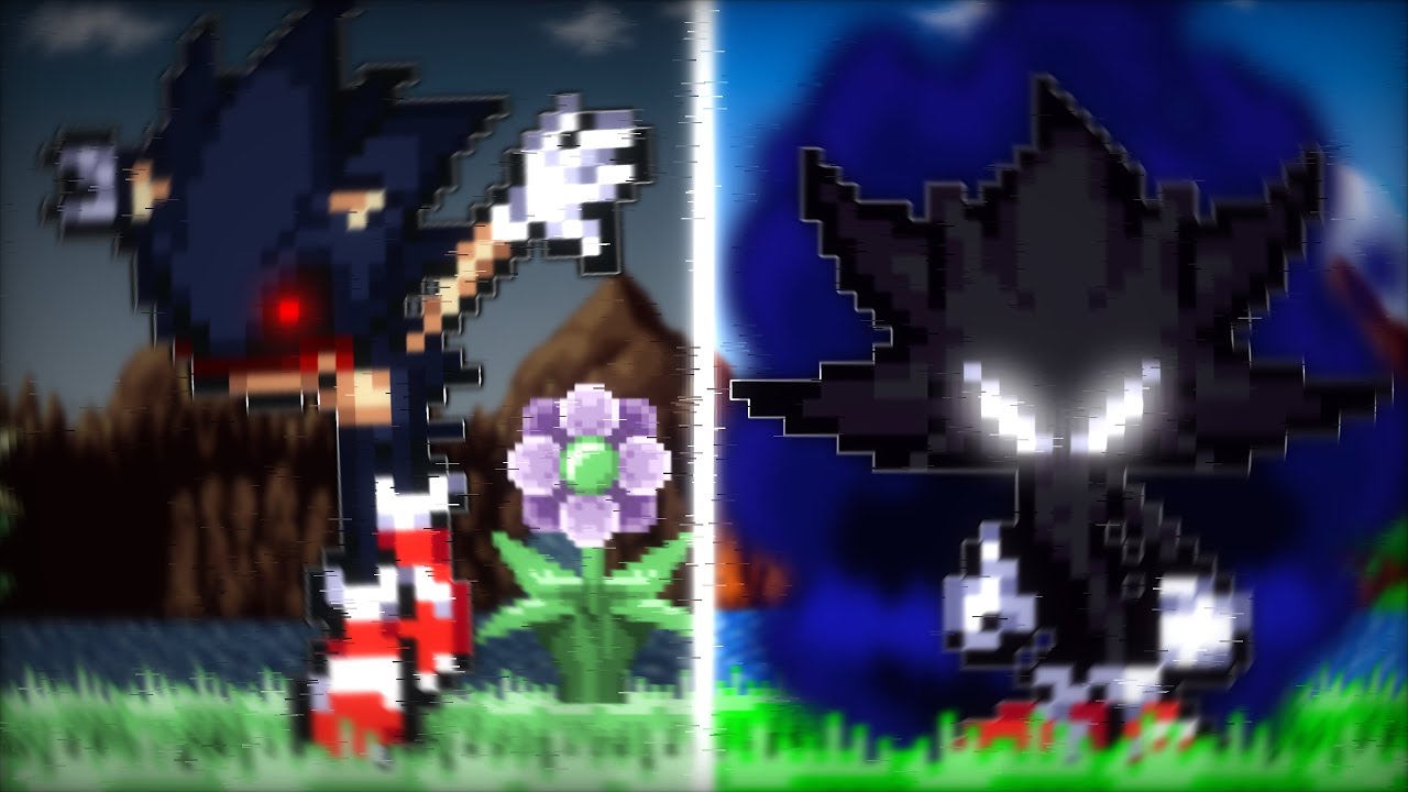 Epic Sonic.EXE vs Dark Sonic Sprite Battle 🎮 | Halloween Special Animation