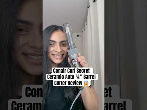 Conair Curl Secret Ceramic Auto ¾” Barrel Curler REVIEW #unfilteredreview #conair #autocurler