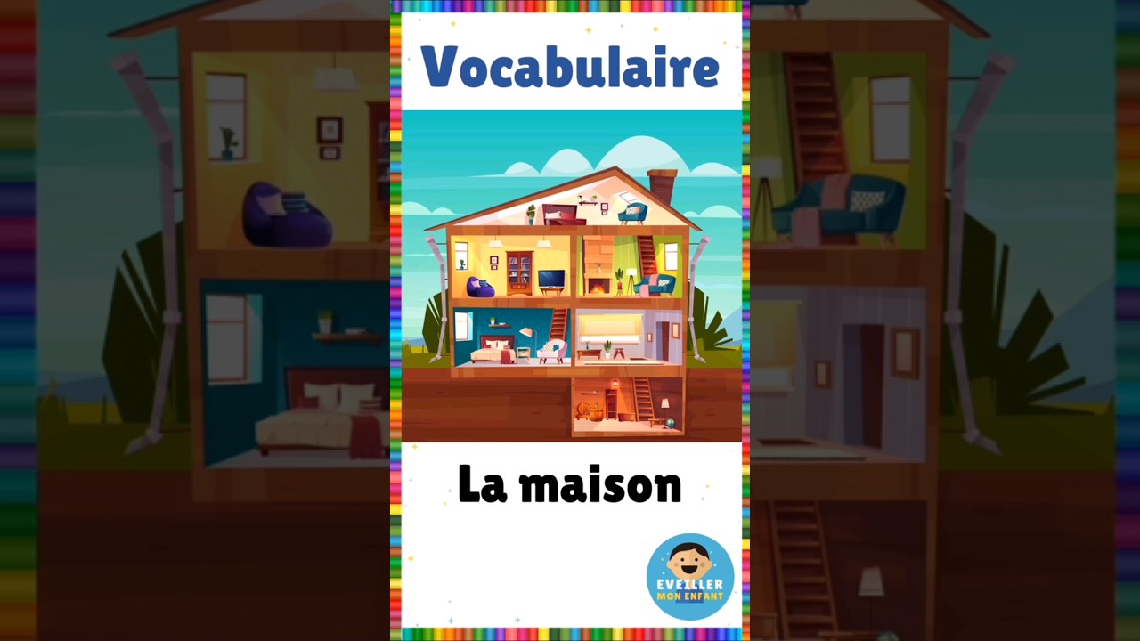 Vocabulaire : La maison || Français #eme #vocabulaire #français #pièces  #maison