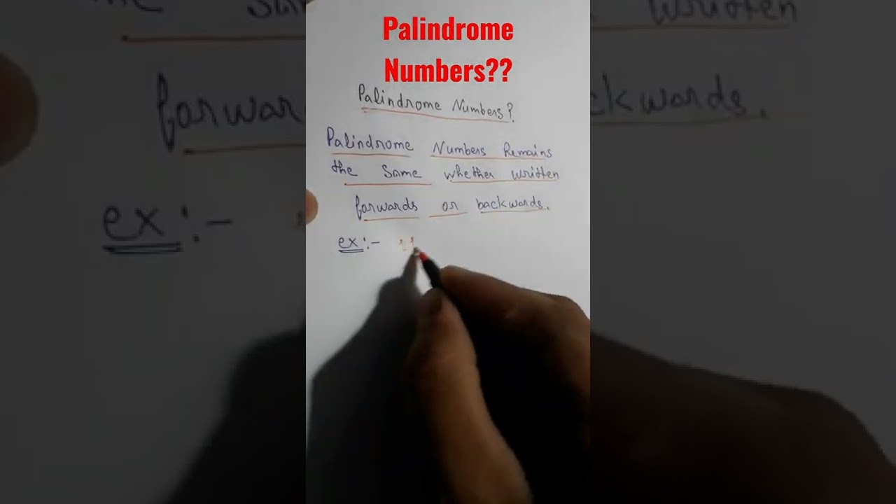Understanding Palindrome Numbers: Definition, Types, and Examples
