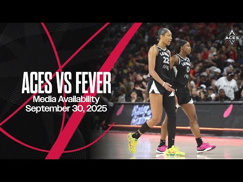 Las Vegas Aces vs Indiana Fever Postgame | Round 2 Game 5