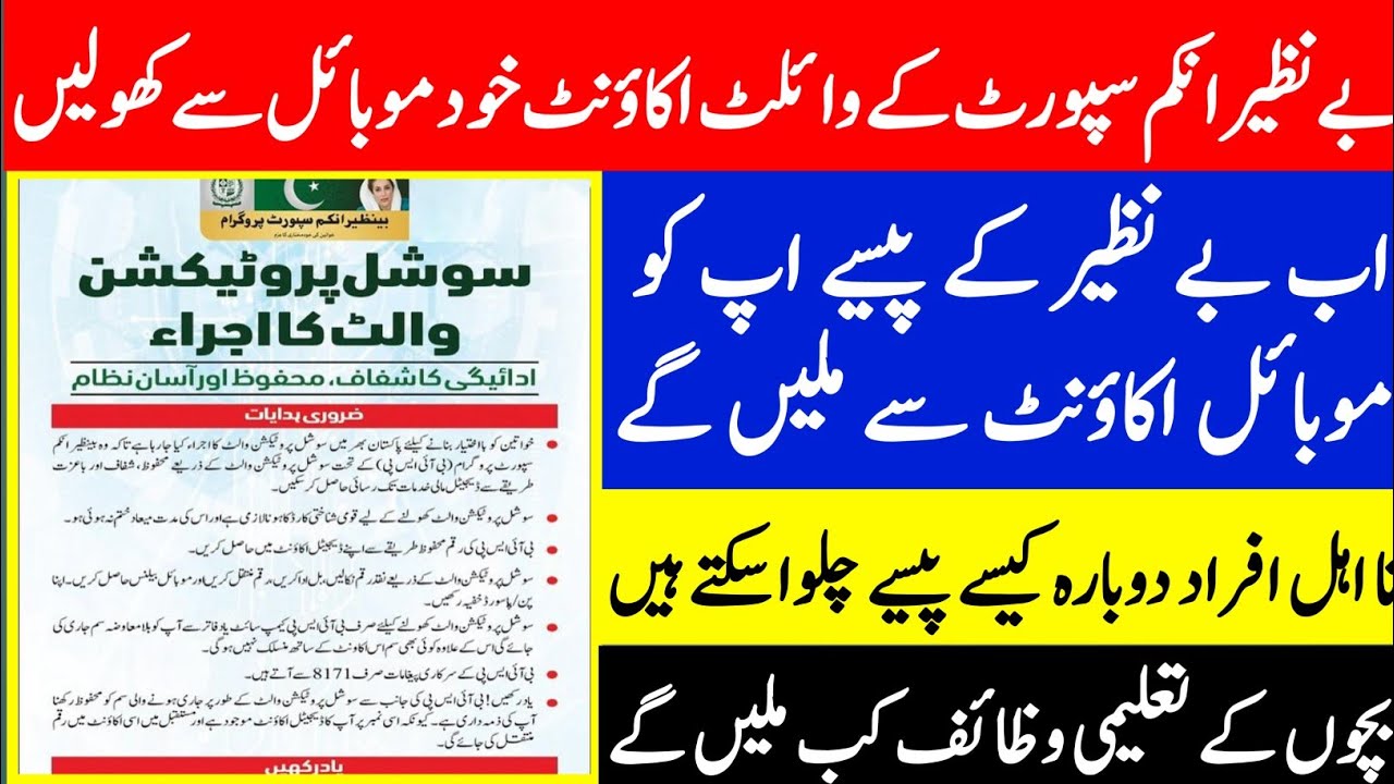 BISP Digital Wallet Account Opening & Updates 💼