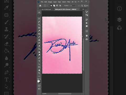 Easy way to make your digital signature in #photoshop #photoshoptips #photoshoptutorial #signature