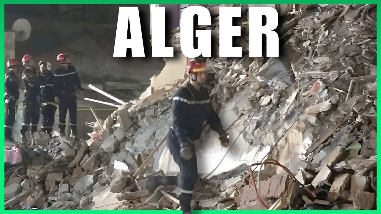 Algérie : Effondrement d’un immeuble à Alger 🏢