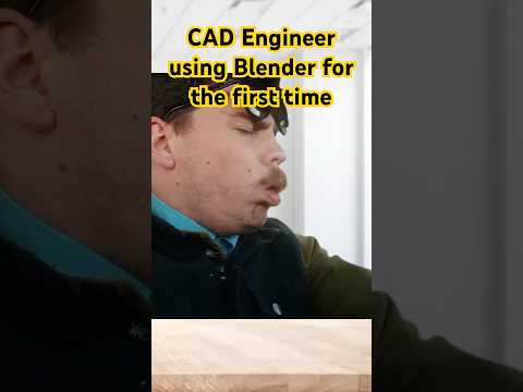 CAD Engineer using Blender for the first time #cad #blender #3dmodeling