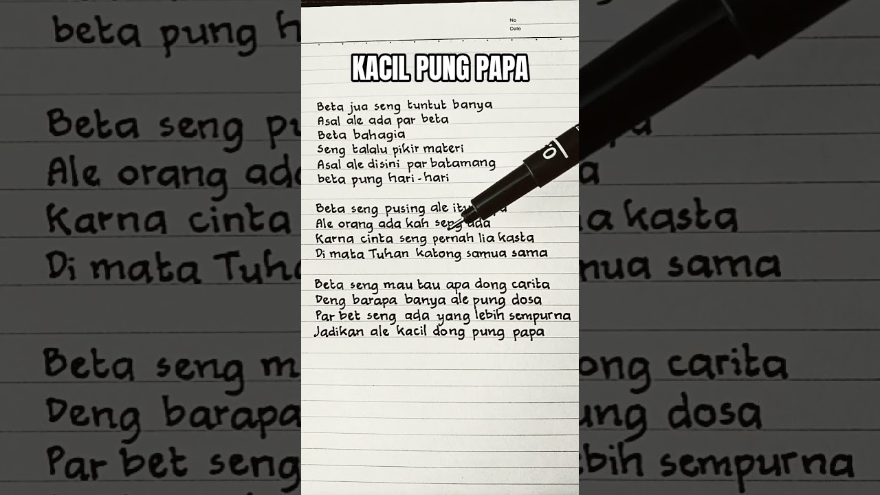 Kacil Pung Papa - Alice Sia | Lirik Lagu Viral