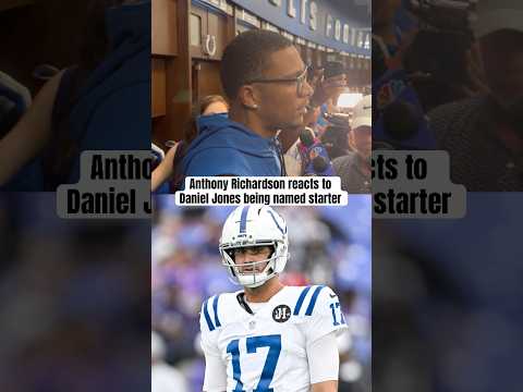 Anthony Richardson on Daniel Jones starting for the Colts (via KBowen1070/X)
