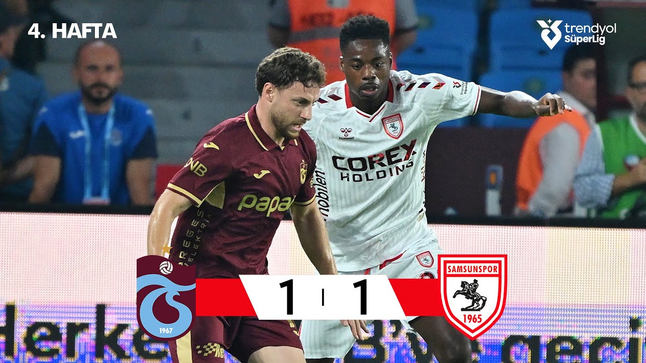 Trabzonspor vs Samsunspor 1-1 | Highlights & Özeti | Süper Lig 2025/26 ⚽