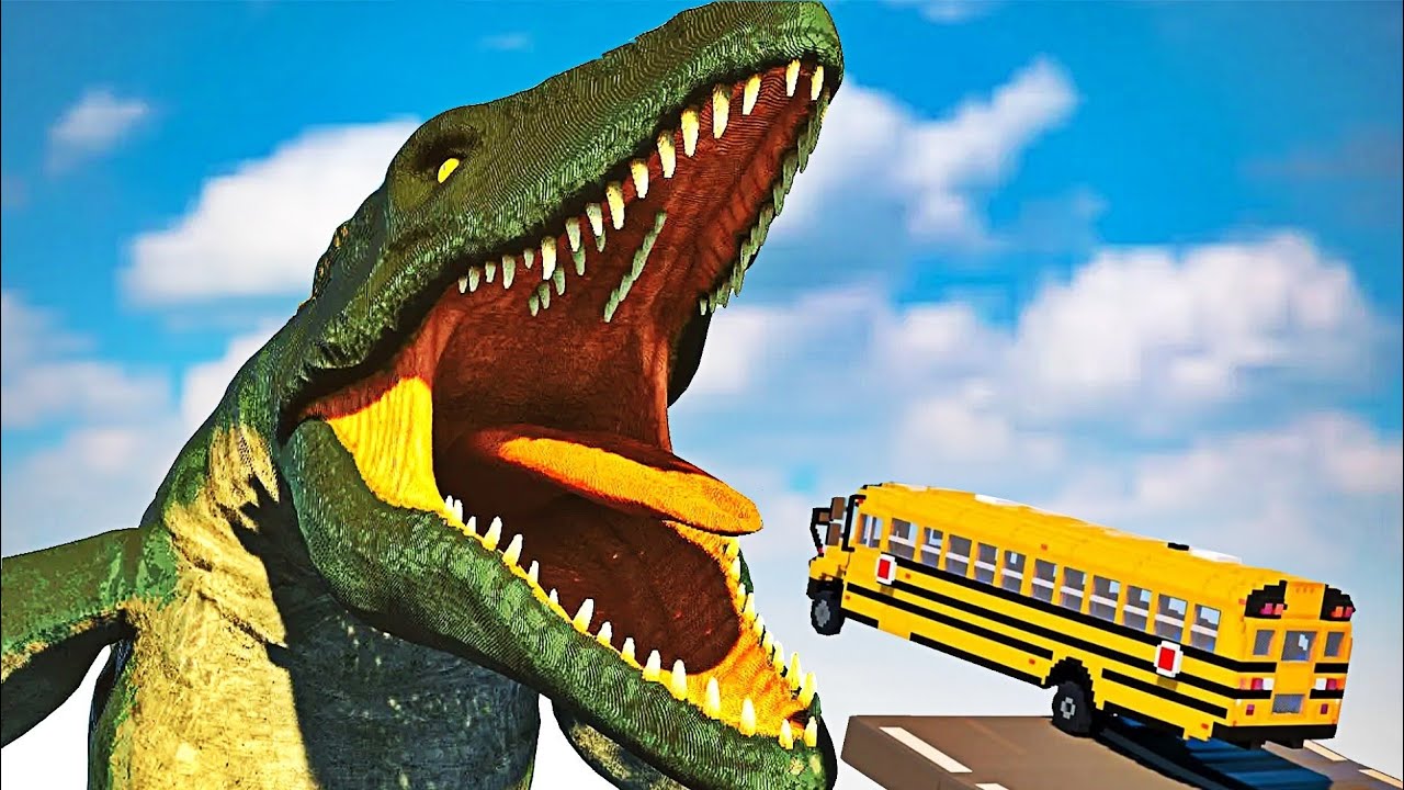 Voitures vs Mosasaurus 🦖 | Épique Défi de Teardown