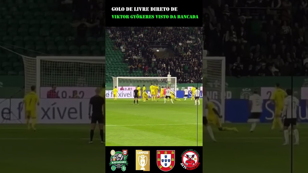 Gol de Gyökeres de pênalti visto da bancada ⚽