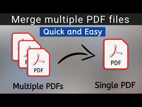 How to merge PDF files into one | To combine PDF files on windows