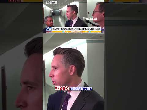 Hawley EVISCERATES reporters over ballroom questions #foxnews #news #us #fox