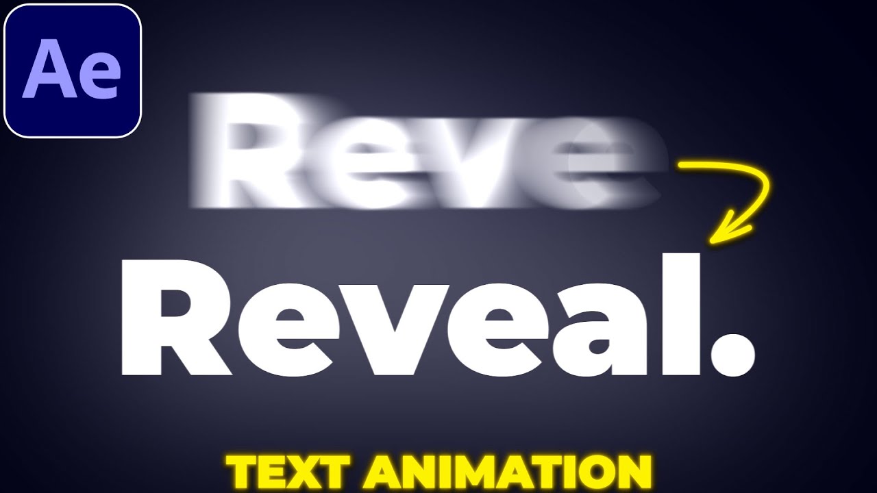 Smooth Text Reveal Animation in After Effects