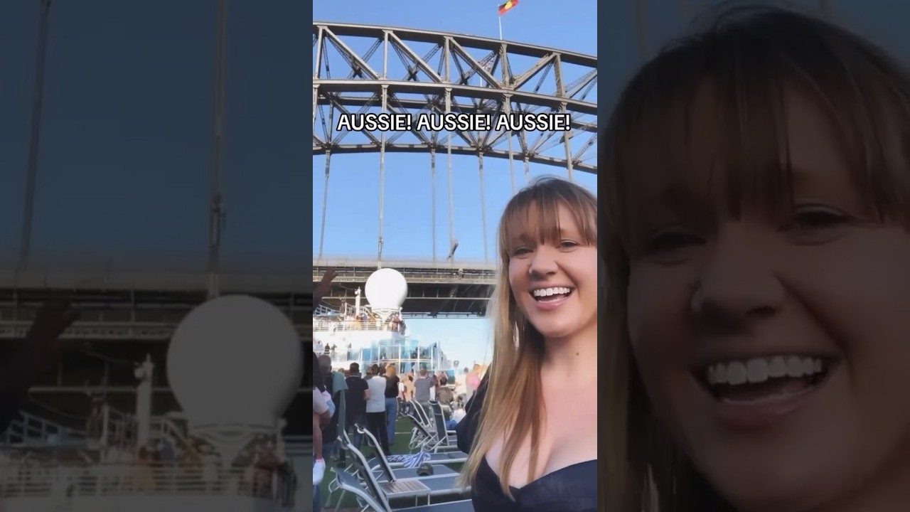 Aussie Cheers 🇦🇺🫶🏻 on Sydney Cruise 🛳️