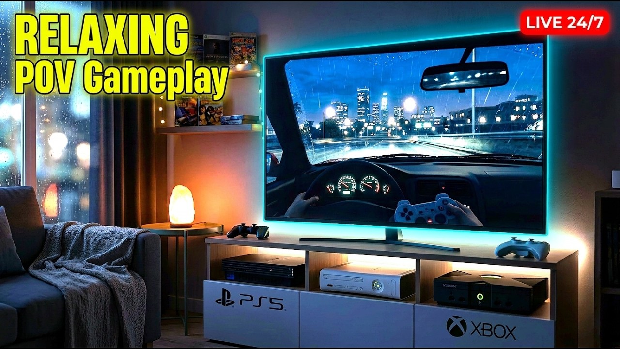 Gaming Nostalgia 24/7 🎮 Relaxing POV for Deep Sleep