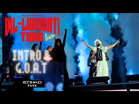 Diljit Dosanjh LIVE | Intro & G.O.A.T | Dil-Luminati Tour | Etihad Park - Abu Dhabi | 4K