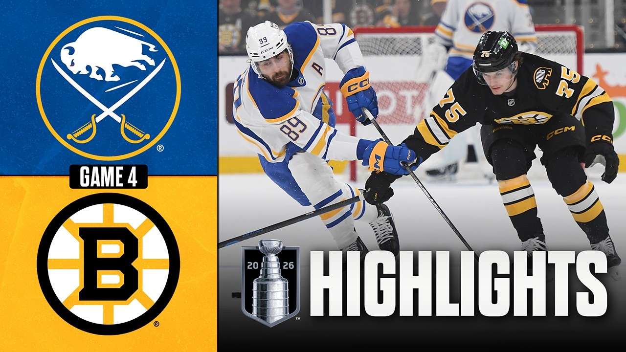 Sabres vs. Bruins Game 4 Highlights | NHL Playoffs 🏒