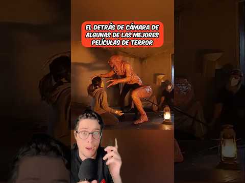 El detrás de cámara de las mejores películas de terror 😱 #shorts