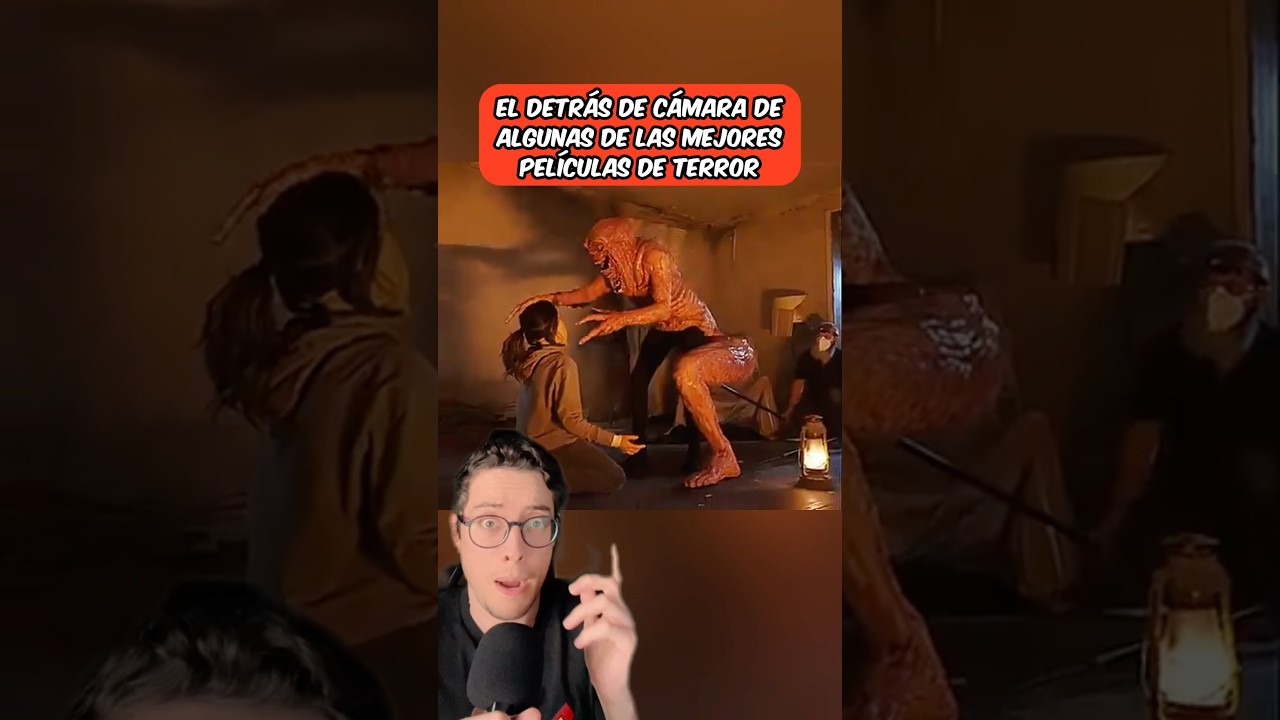 El detrás de cámara de las mejores películas de terror 😱 #shorts