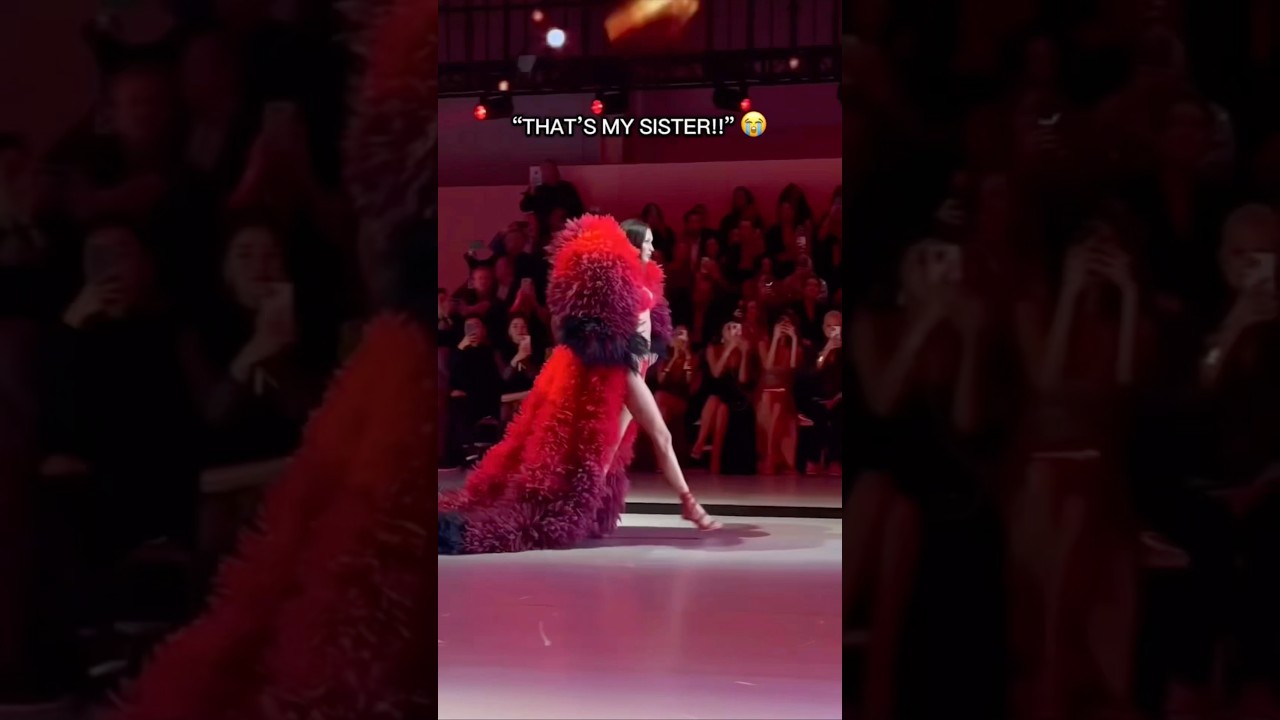 Gigi Hadid Cheers On Bella Hadid on Victoria Secret Fashion Show Runway! 🥹 #vsfashionshow
