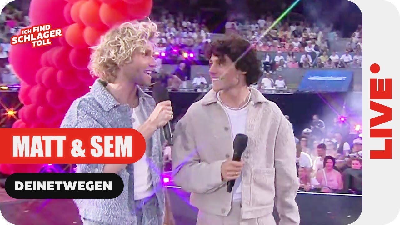 Matt & Sem Perform 'Deinetwegen' at Schlagerbooom 2025 🎶