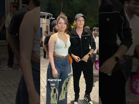 Tamannah with apne Moin Bhai last night for a concert😍 #tamannahbhatia #vijayvarma