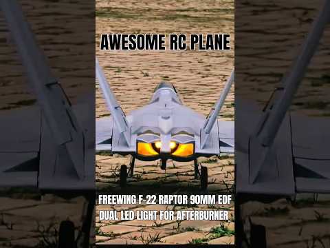 #Freewing #F-22 Raptor 90mm EDF #RC Plane #Dual LED Light #Afterburner #Takeoff #Shorts