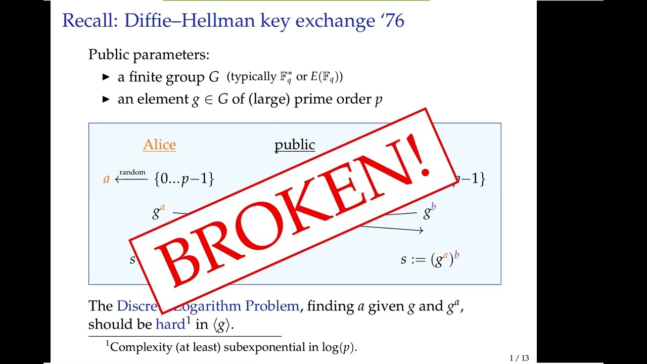 Women in Cryptography Seminar: Exploring Post-Quantum Cryptography with Chloe Martindale π