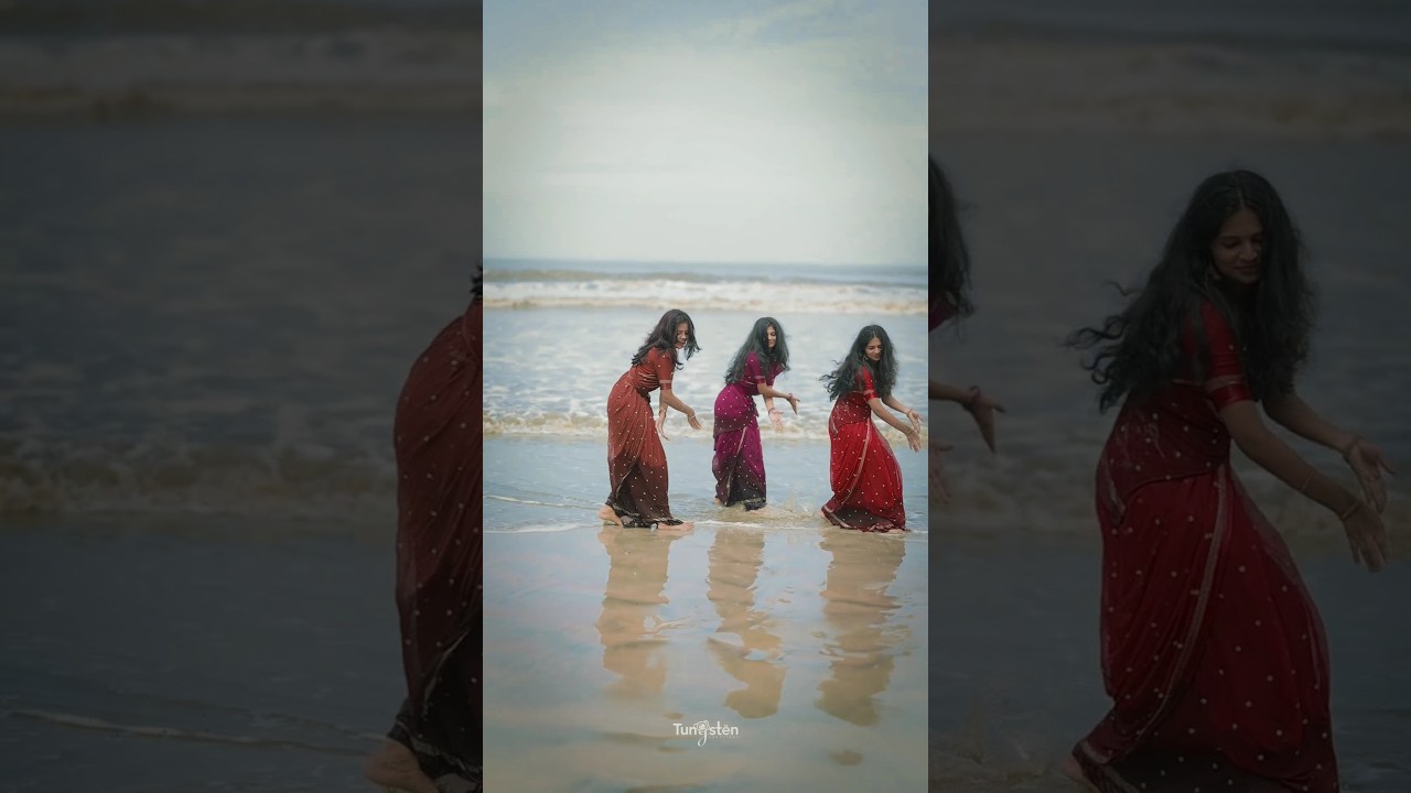 🔥 Trending Saree Dance: Pottala Muttaye Vibe! 🤎💜❤️