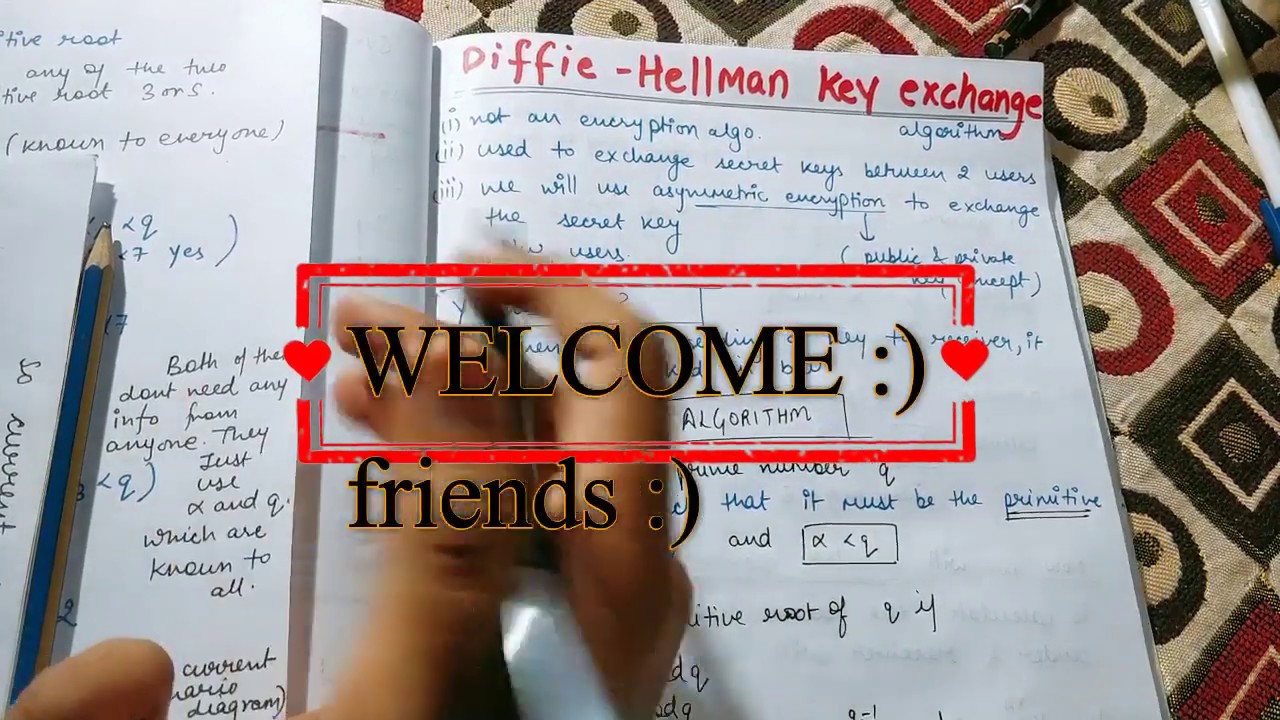 Diffie-Hellman Key Exchange Explained 🔐 | Cryptography & Network Security