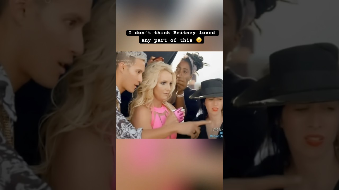 Britney Spears not even pretending to care about filming her music video #britneyspears #britney