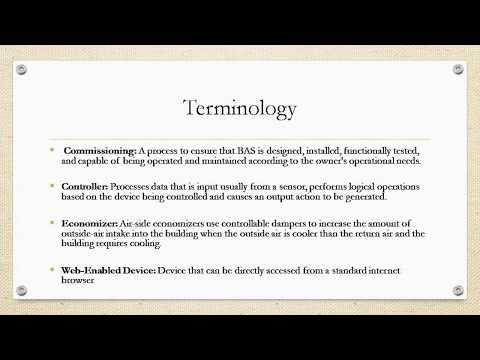 Building Automation Systems Lesson 1  - BAS 101 training system basics