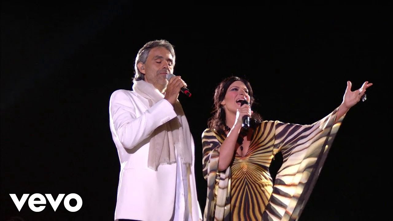 Andrea Bocelli & Laura Pausini Perform 'Dare To Live' Live from Teatro del Silenzio 🇮🇹