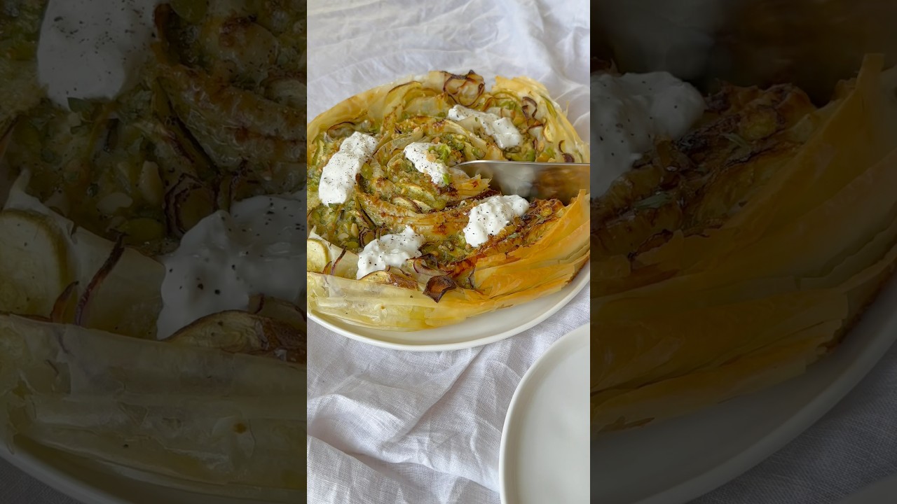 Tarte Magique à la Courgette et Pistache 🌿