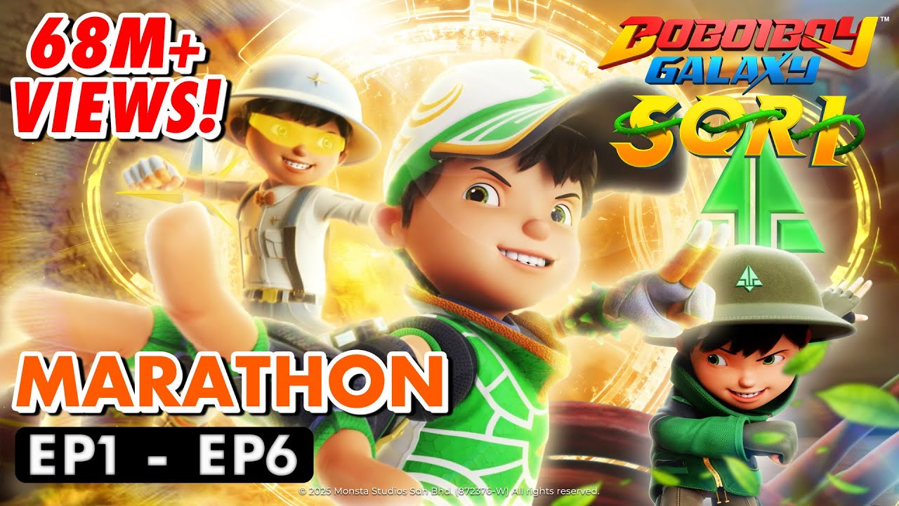BoBoiBoy Galaxy SORI MARATHON | Episodes 1-6: Elemental Fusion Adventure! π